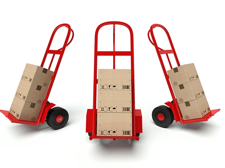 Hand trolleys are widely used in different industries to help move heavy and large items.