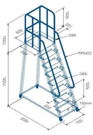 Ladders can be customized with different structural combinations to meet various requirements.